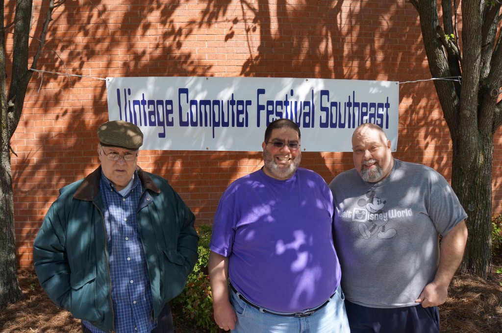 Bob, Paul, and Mark outside the 2013 Vintage Computer Festival Southeast