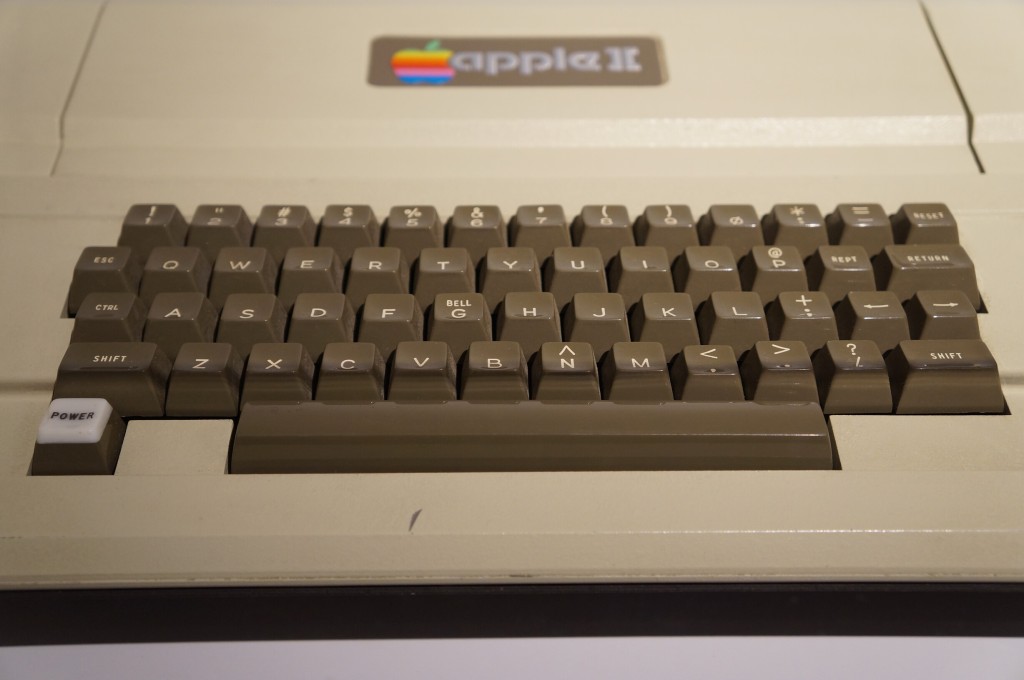 Apple II keyboard closeup
