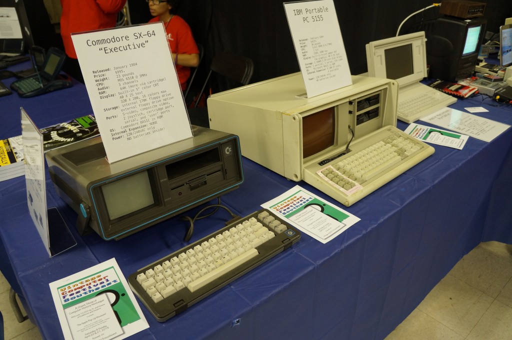 Commodore SX-64 Portable and IBM Portable PC 5155
