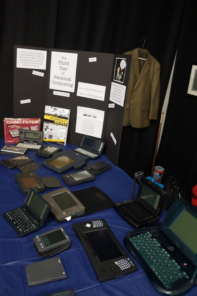 An assortment of pocket and palmtop computers