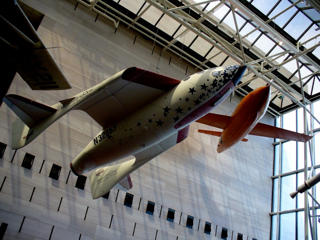 Smithsonian National Air and Space Museum in Washington, DC, SpaceShipOne and Bell X-1