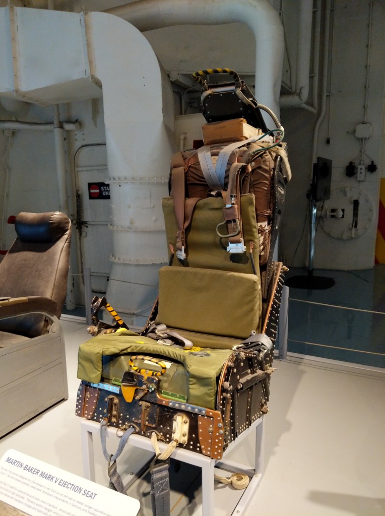 Intrepid Museum, WWII Aircraft Carrier turned Air and Space Museum, Manhattan, New York, Martin-Baker Mark V Ejection Seat