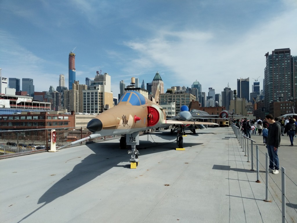 Intrepid Museum, WWII Aircraft Carrier turned Air and Space Museum, Manhattan, New York, Israel Aircraft Industries Kfir/F-21A