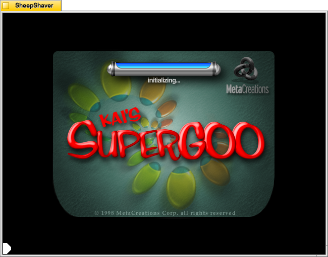 Kai's SuperGOO 1.0 launch window on MacOS 8.1.