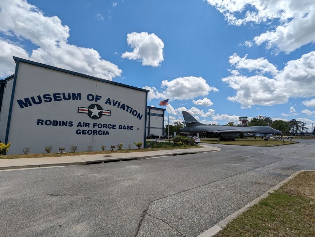 Entrance, Museum of Aviation, Robins Air Force Base, Warner Robins, GA.