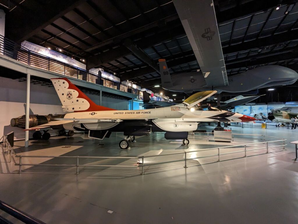 General Dynamics F-16 Fighting Falcon (Thunderbirds), Museum of Aviation, Robins Air Force Base, Warner Robins, GA.