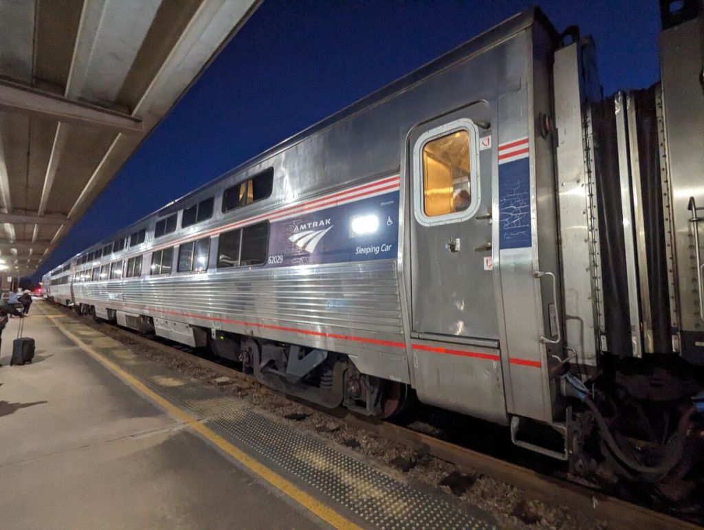 Amtrak Silver Meteor Train, Sleeping Car, Savannah to Penn Station, NYC.