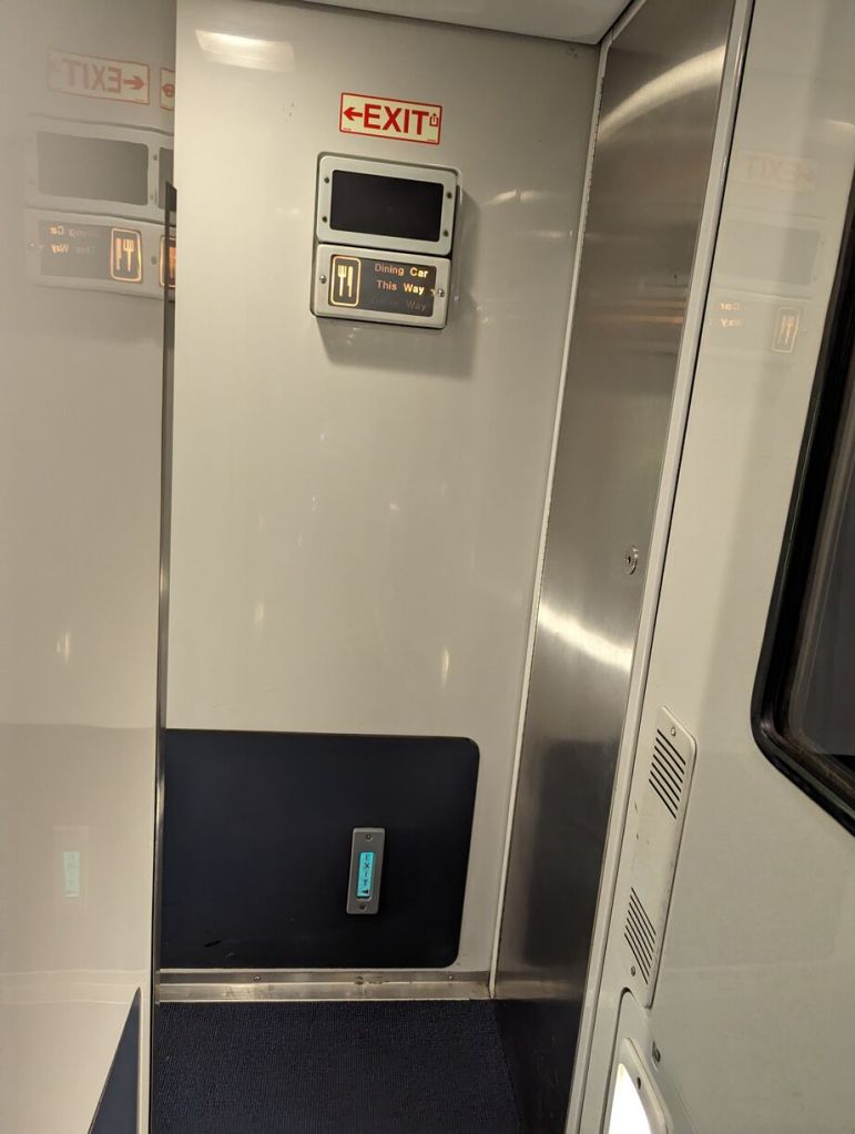 Amtrak Silver Meteor Train, Sleeping Car hallway, Savannah to Penn Station, NYC.