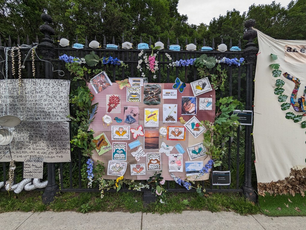 Naming the Lost Memorial at Green-Wood Cemetery, May 2024.